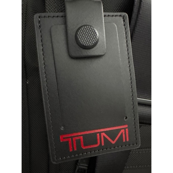 Tumi Alpha 3 Garment Bag Tri Fold Carry On Black Ballistic Nylon Leather - Picture 4 of 11